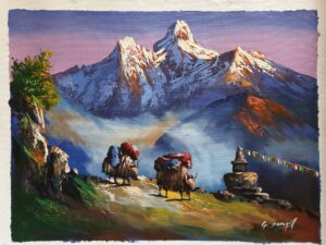 nepáli festmény